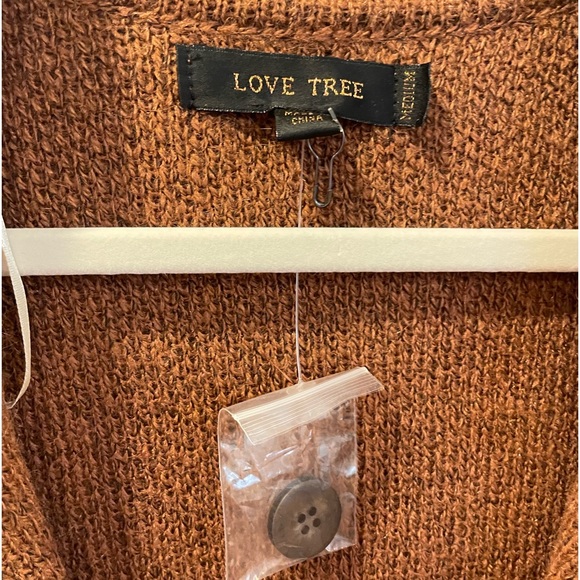 brown long sweater vest - Picture 2 of 6